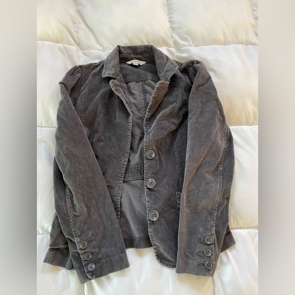 St. Johns Bay Women’s Dark Grey Corduroy Jacket